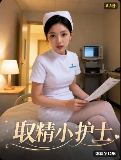 年代青春短剧海报，女孩在红灯笼下侧头